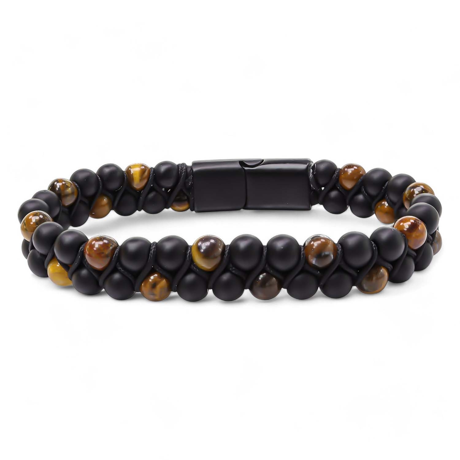                  Erkek Aksesuarları > Toptan Erkek Bileklik Modelleri > Erkek Doğal Taşlı Çelik Bileklik             