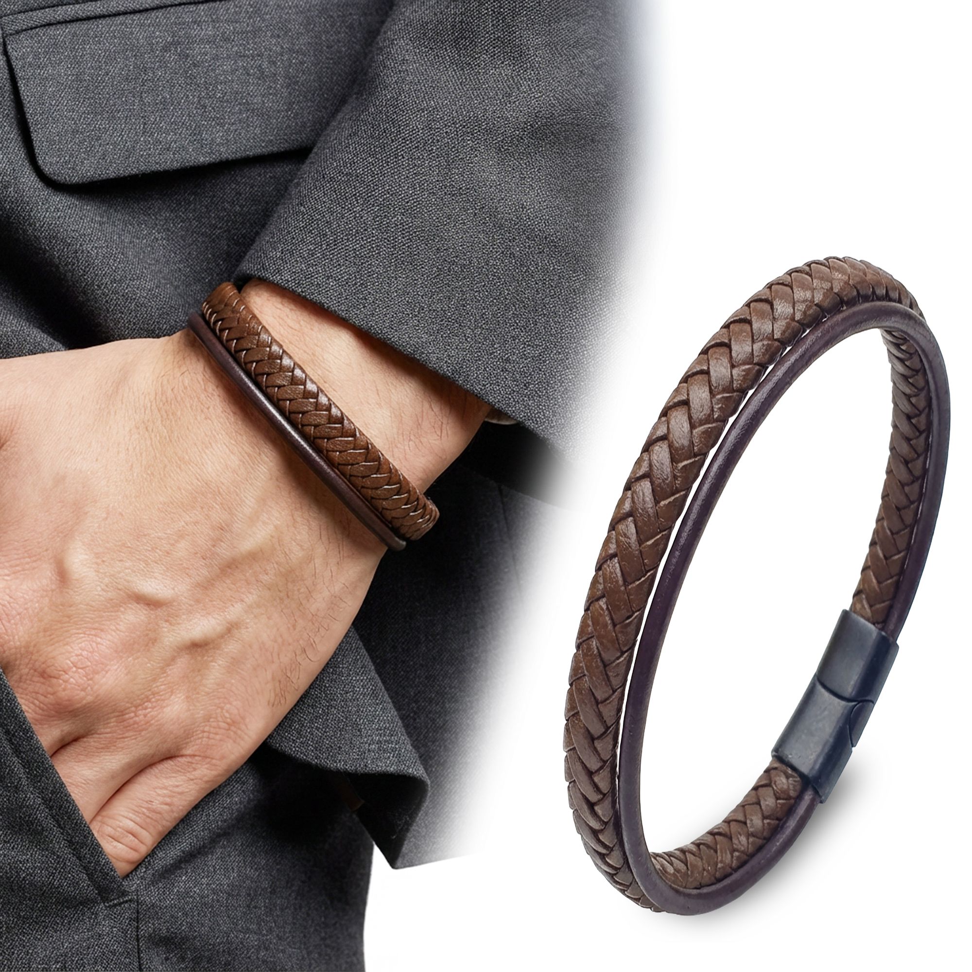                  Erkek Aksesuarları > Toptan Erkek Bileklik Modelleri > Erkek Deri Bileklik             