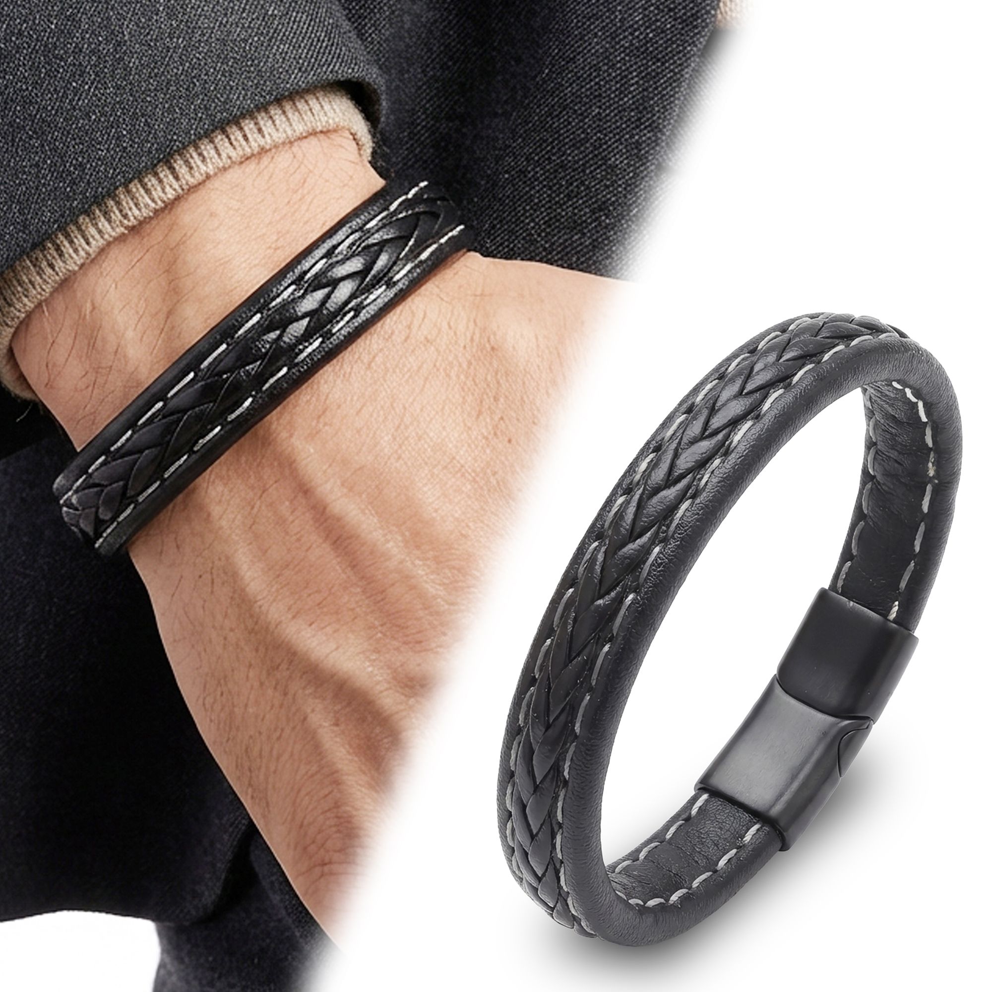                  Erkek Aksesuarları > Toptan Erkek Bileklik Modelleri > Erkek Deri Bileklik             