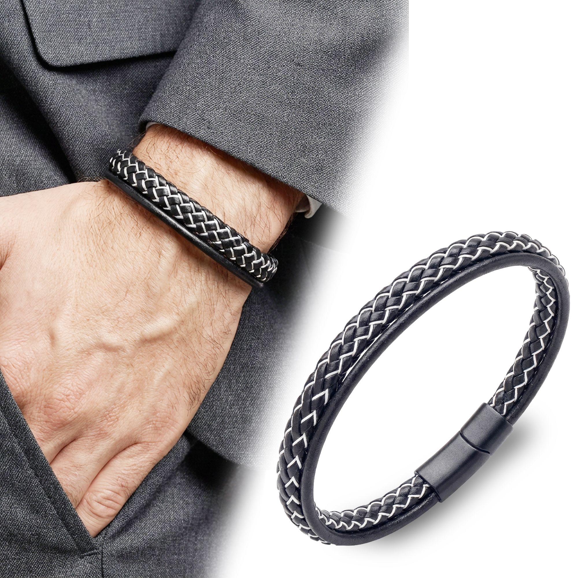                  Erkek Aksesuarları > Toptan Erkek Bileklik Modelleri > Erkek Deri Bileklik             