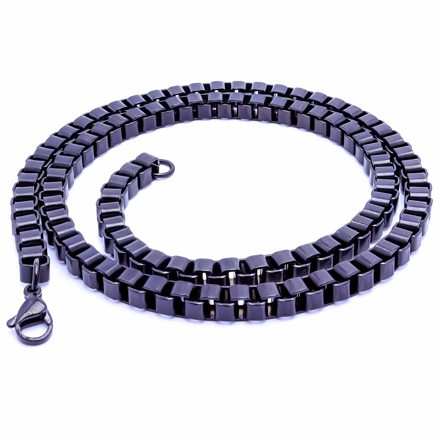 
             Ranel Takı Kare Arnavut Çelik Kolye 6Mm 3810CEK033 
        