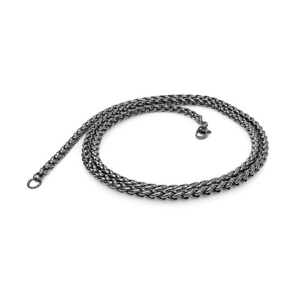 
             Ranel Takı Siyah Renk Çelik Kolye 4Mm 3810CEK016 
        