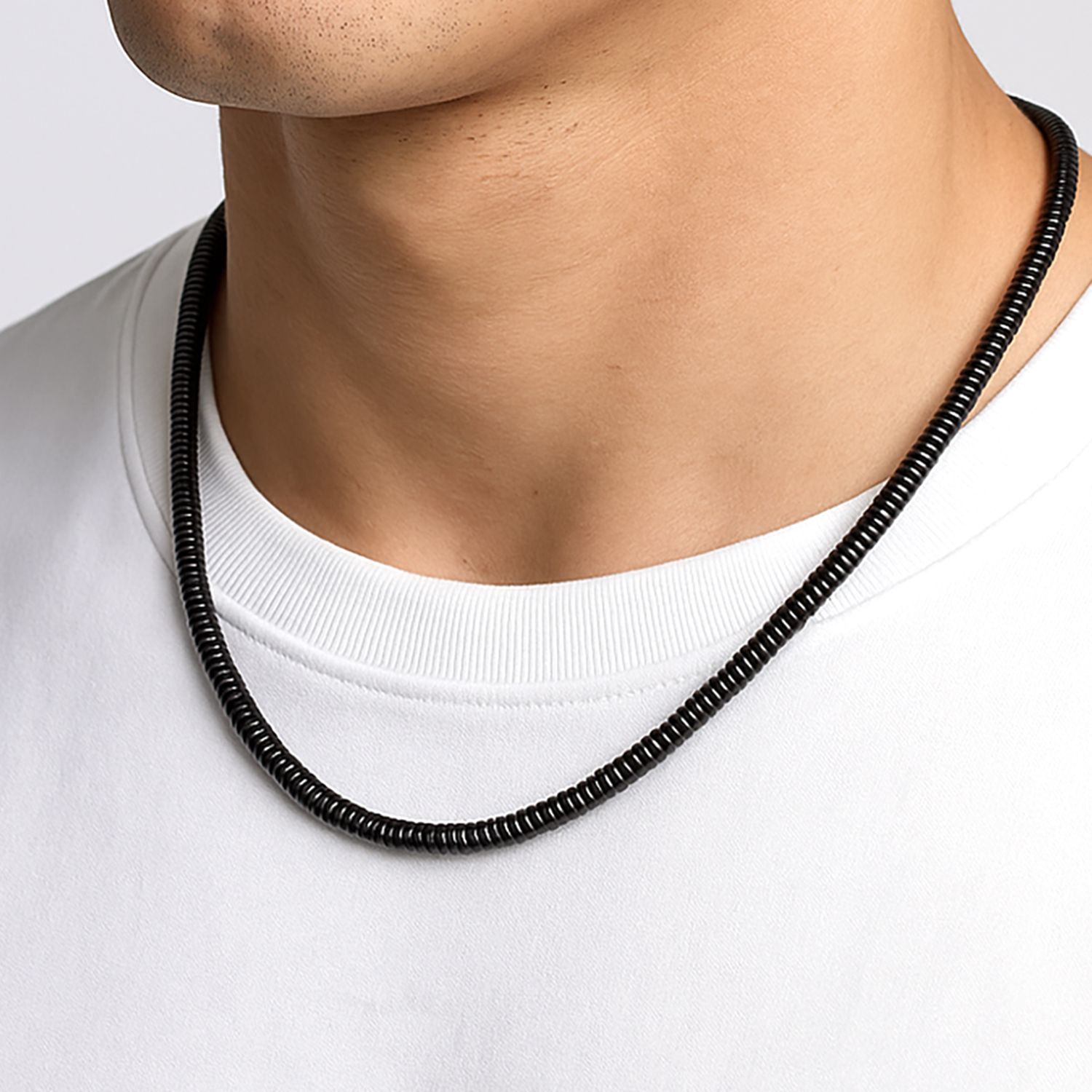 
             Ranel Takı Spiral Çelik Kolye 3Mm 3810CEK048 
        