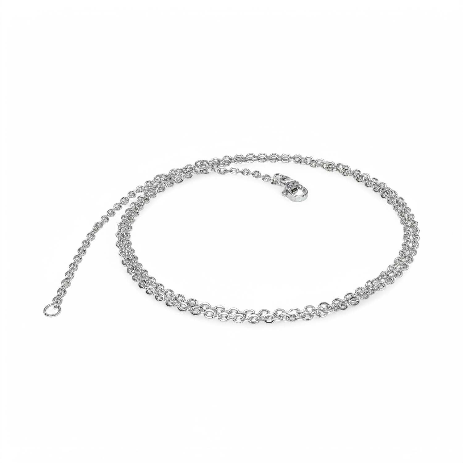 
             Ranel Takı Minik Boy Beyaz Çelik Kolye 0.5Mm 3810CEK003 
        